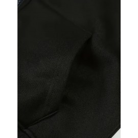 Women's Koi Fish & for Lotus Zip-Up Hoodie Jacket - Dark Green/Red Accents, Front Pockets, Machine Washable Zippered Hooded Sweatshirt for Fall/Winter Casual & Formal Outfits, Winter Wear, Artistic Design, Soft Material, Trend Followers