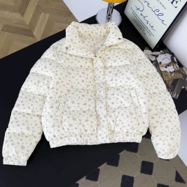 [Cozy Fleece-Lined Jacket] Cozy Fleece-Lined Jacket | Women's Zip-Up with Floral Pattern | Long Sleeve, Button-Up Front for Fall & Winter