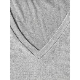 [Cherry Print T-Shirt] Women's Casual Summer V-Neck T-Shirt with Red Cherry Print and Happy Ankle-Day Applique Detail, Short Sleeve Graphic Tee